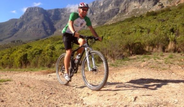 Mountain Biking Man on mountain bike