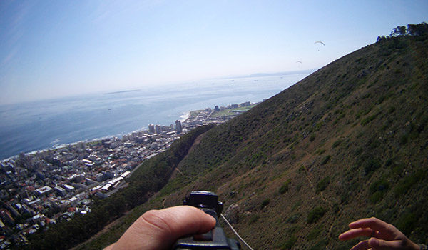 Paragliding scenery