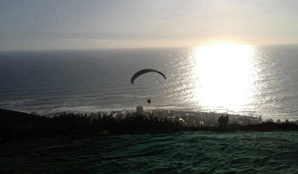 Paragliding scenery